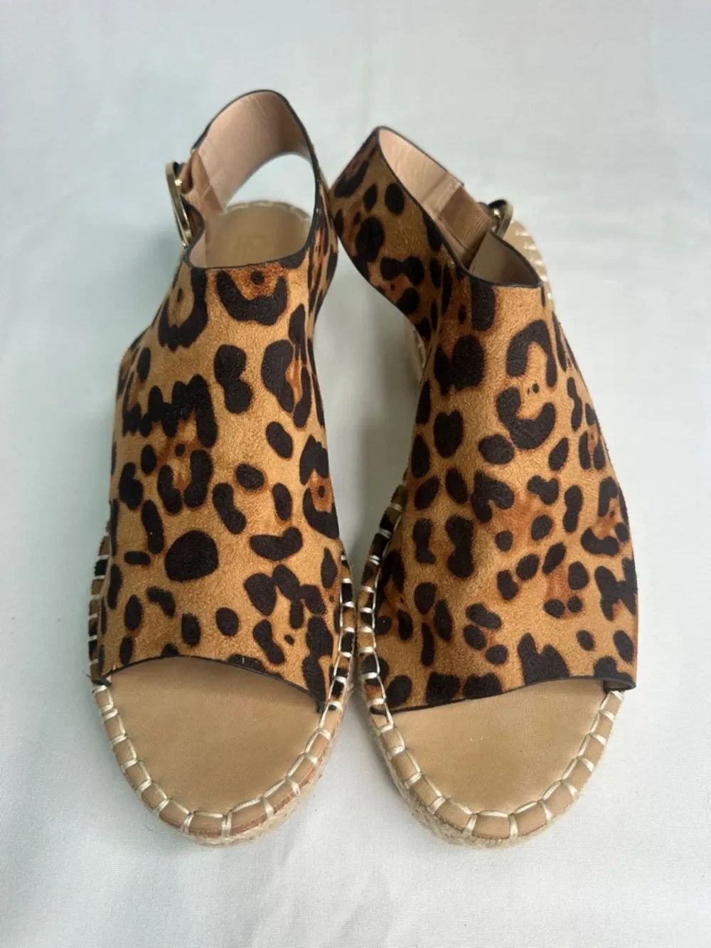 Catherine Malandrino Leopard-Print Espadrille Slingback Sandals - Brown & Black